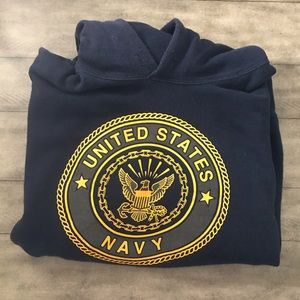 BOGOFREE  - Vintage Navy Hoodie
